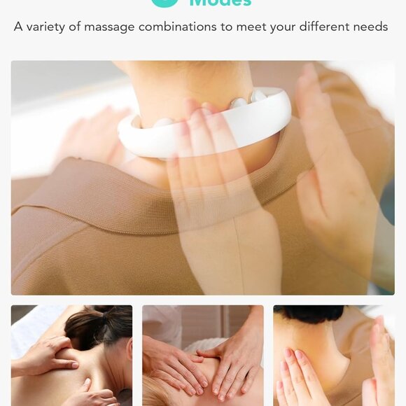 SKG Neck Massager with Heat Electric Red Light Pulse Vibration K5-3PRO - Picture 3 of 9